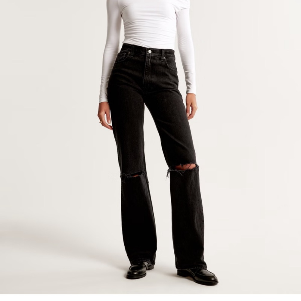 Abercrombie 90’s relaxed curve love jeans